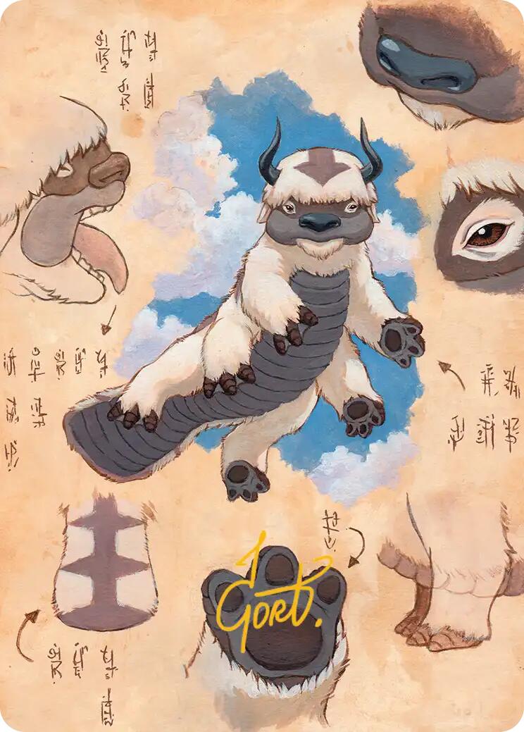 Appa, Steadfast Guardian Art Card (Gold-Stamped Signature) [Avatar: The Last Airbender Art Series] | Dragon's Lair Comics and Fantasy Houston TX