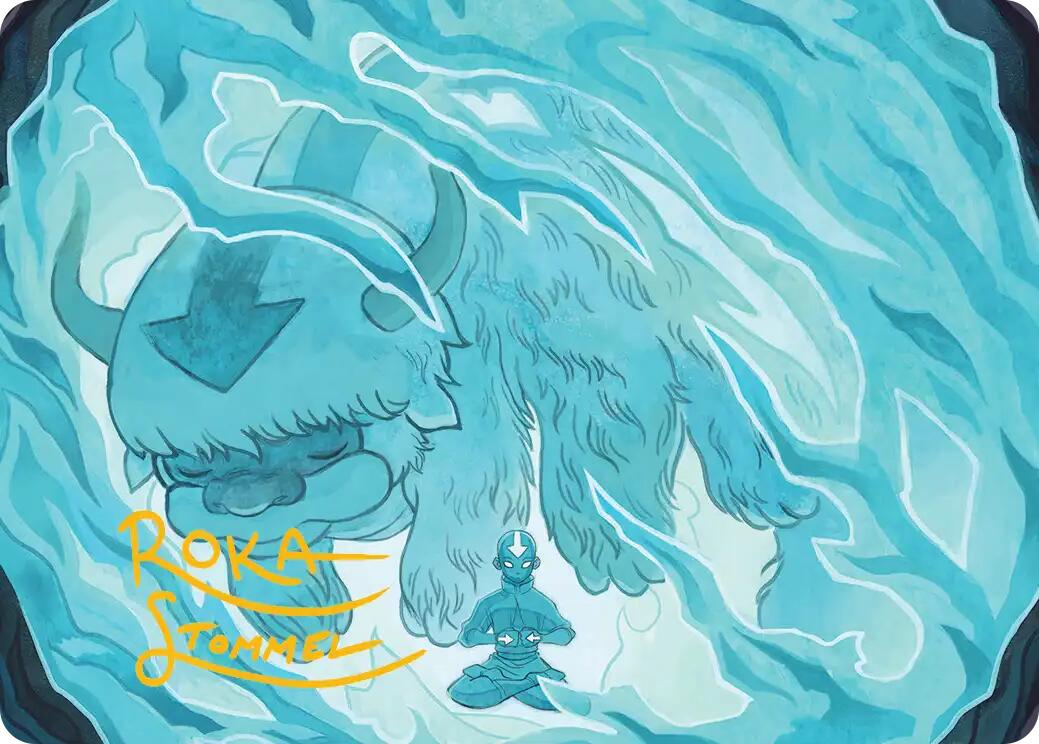 Aang's Iceberg 2 Art Card (Gold-Stamped Signature) [Avatar: The Last Airbender Art Series] | Dragon's Lair Comics and Fantasy Houston TX