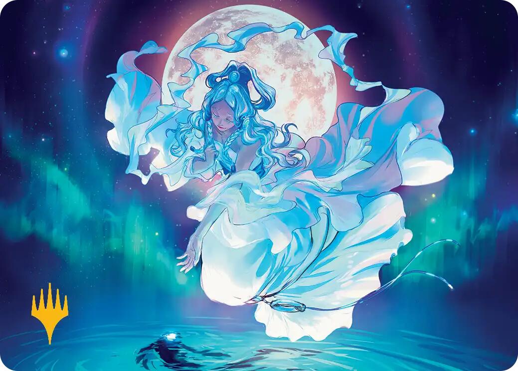 Yue, the Moon Spirit Art Card (Gold-Stamped Planeswalker Symbol) [Avatar: The Last Airbender Art Series] | Dragon's Lair Comics and Fantasy Houston TX