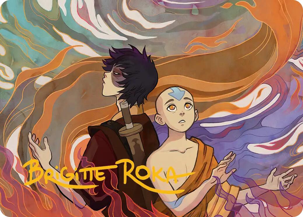 Fated Firepower Art Card (Gold-Stamped Signature) [Avatar: The Last Airbender Art Series] | Dragon's Lair Comics and Fantasy Houston TX