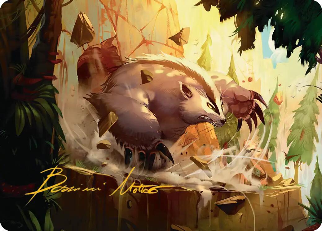 Badgermole Art Card (Gold-Stamped Signature) [Avatar: The Last Airbender Art Series] | Dragon's Lair Comics and Fantasy Houston TX