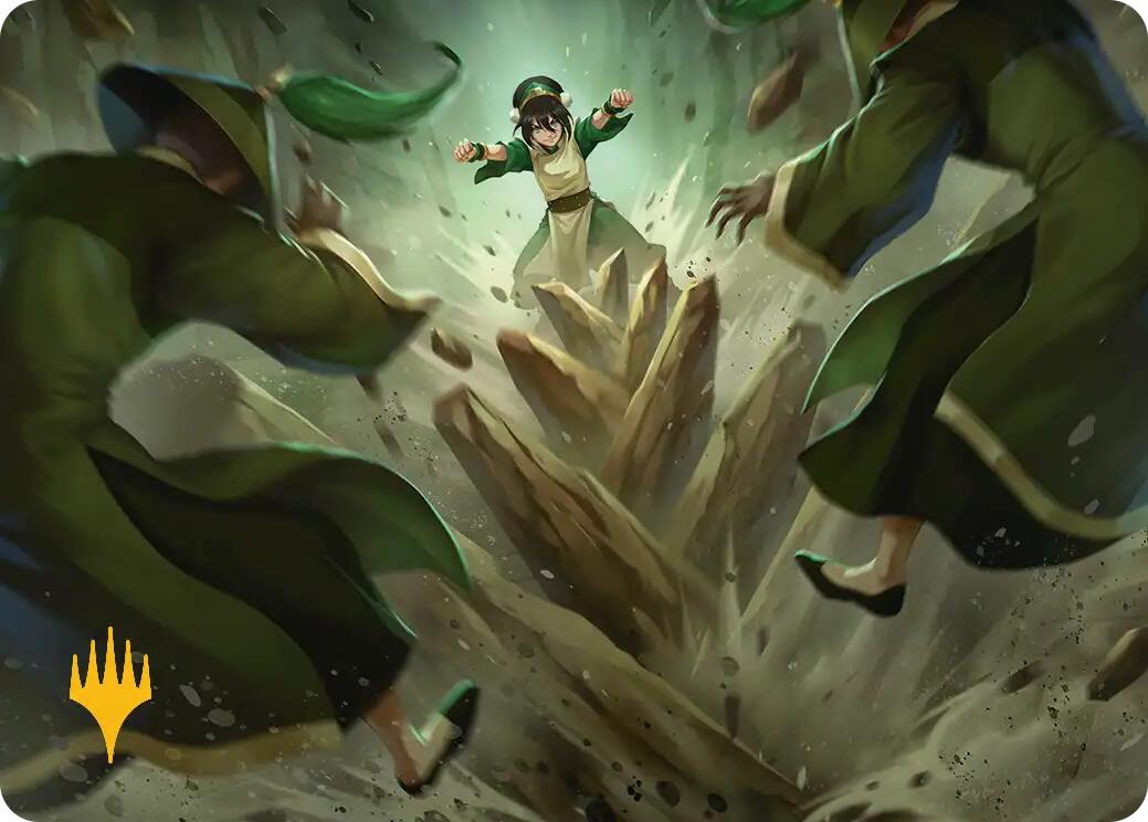 Rockalanche Art Card (Gold-Stamped Planeswalker Symbol) [Avatar: The Last Airbender Art Series] | Dragon's Lair Comics and Fantasy Houston TX