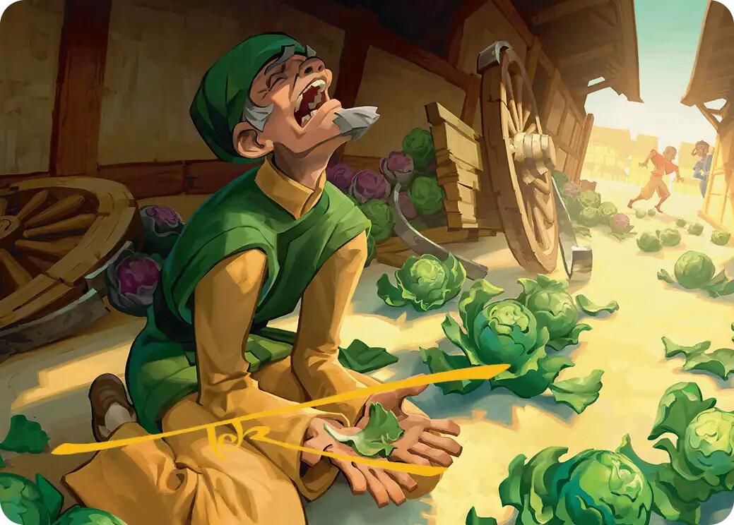 Unlucky Cabbage Merchant Art Card (Gold-Stamped Signature) [Avatar: The Last Airbender Art Series] | Dragon's Lair Comics and Fantasy Houston TX