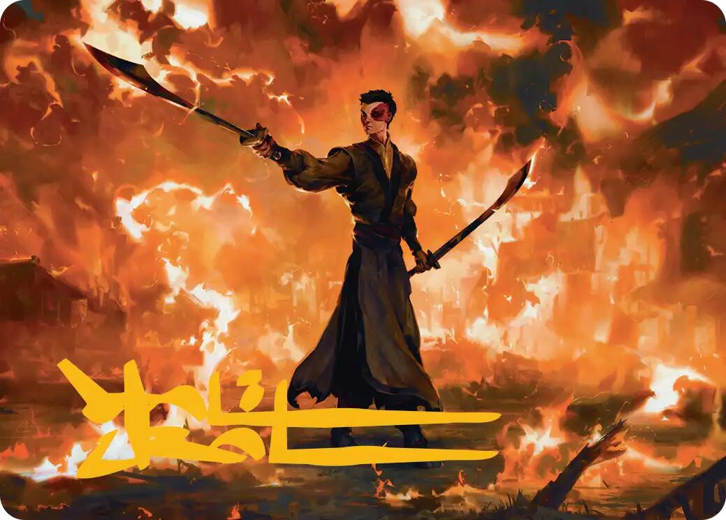 Zuko, Conflicted Art Card (Gold-Stamped Signature) [Avatar: The Last Airbender Art Series] | Dragon's Lair Comics and Fantasy Houston TX