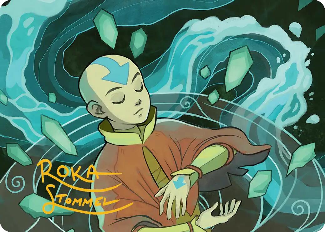 Aang, at the Crossroads Art Card (Gold-Stamped Signature) [Avatar: The Last Airbender Art Series] | Dragon's Lair Comics and Fantasy Houston TX