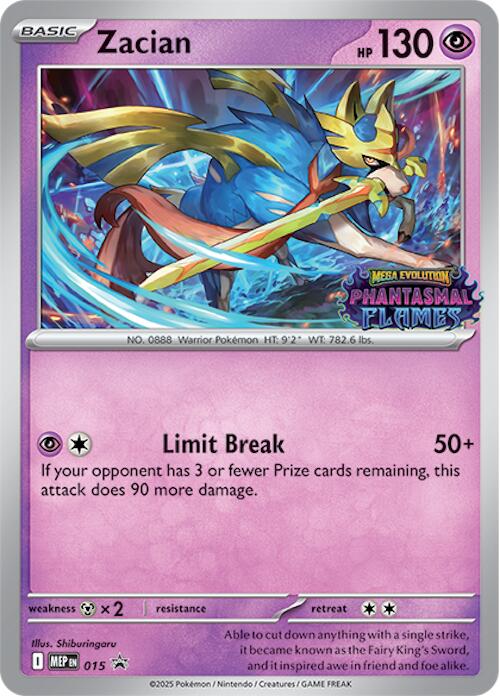 Zacian (015) (Prerelease) [Mega Evolution Promo] | Dragon's Lair Comics and Fantasy Houston TX