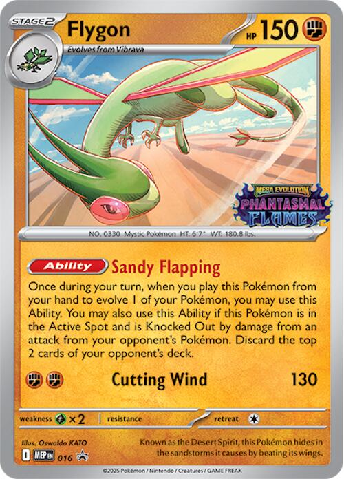 Flygon (016) (Prerelease) [Mega Evolution Promo] | Dragon's Lair Comics and Fantasy Houston TX