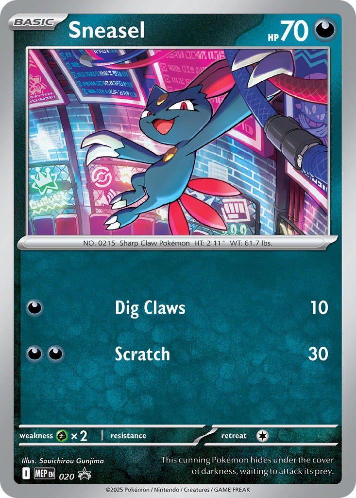 Sneasel (020) (Cosmos Holo) [Mega Evolution Promo] | Odin's Place