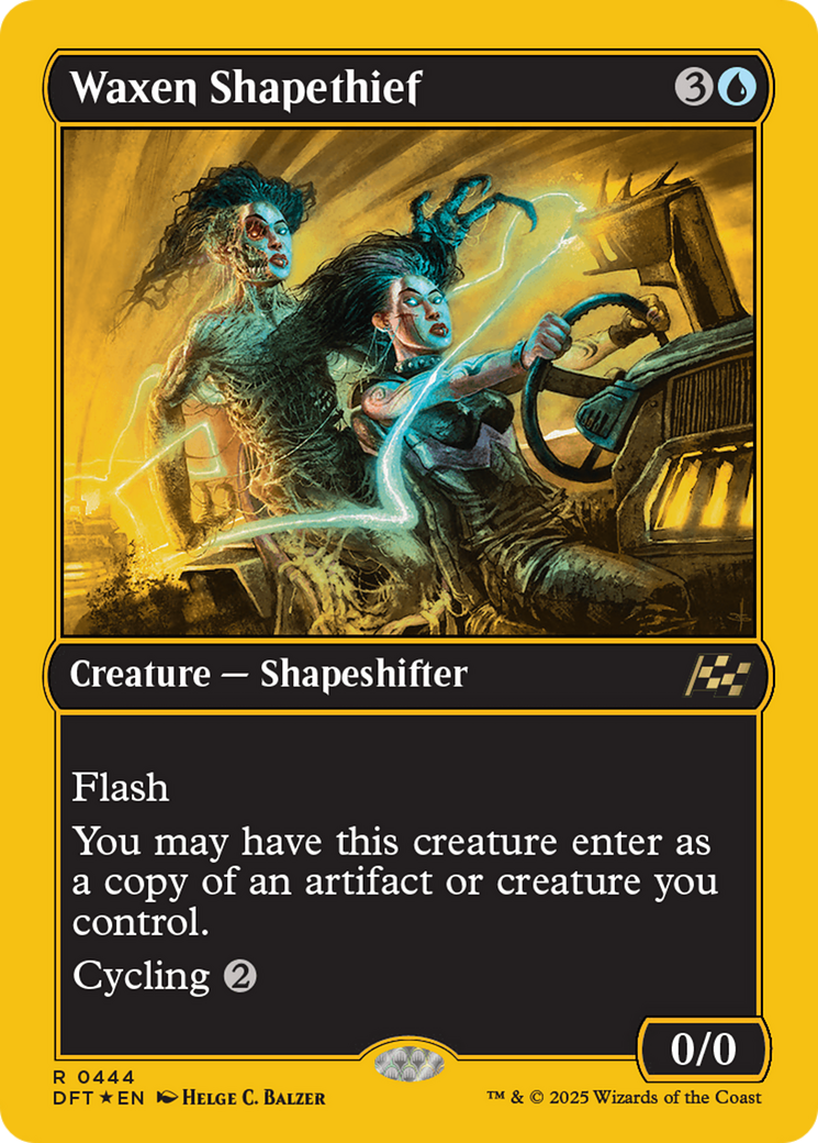 Waxen Shapethief (First-Place Foil) [Aetherdrift] | Dragon's Lair Comics and Fantasy Houston TX