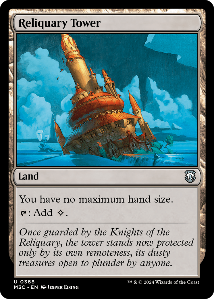 Reliquary Tower (Ripple Foil) [Modern Horizons 3 Commander] | Dragon's Lair Comics and Fantasy Houston TX
