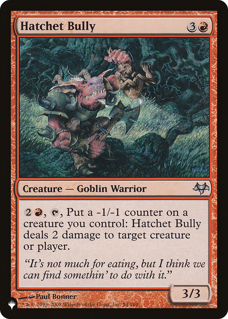 Hatchet Bully [The List] | Dragon's Lair Comics and Fantasy Houston TX