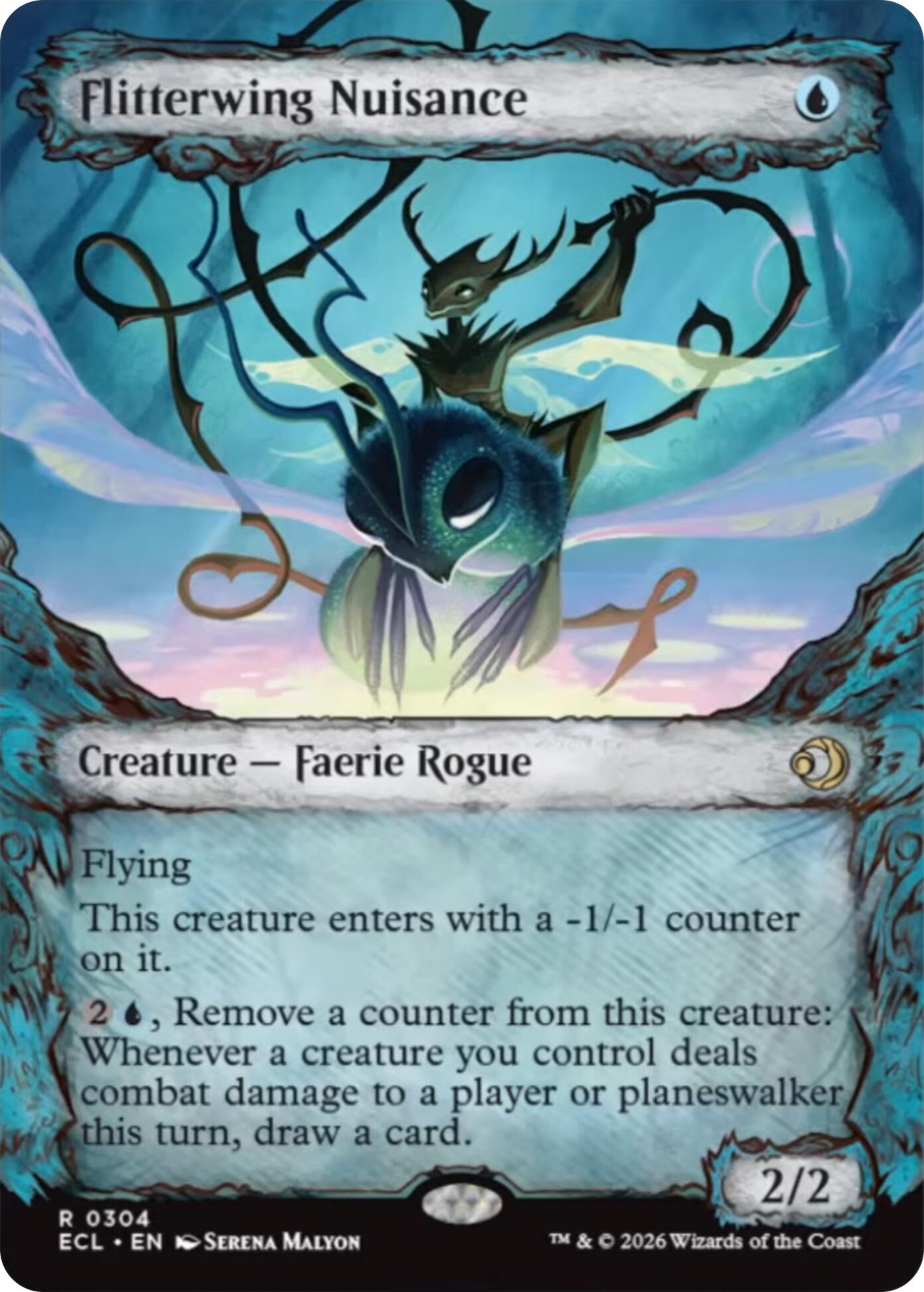 Flitterwing Nuisance (Showcase) [Lorwyn Eclipsed] | Dragon's Lair Comics and Fantasy Houston TX