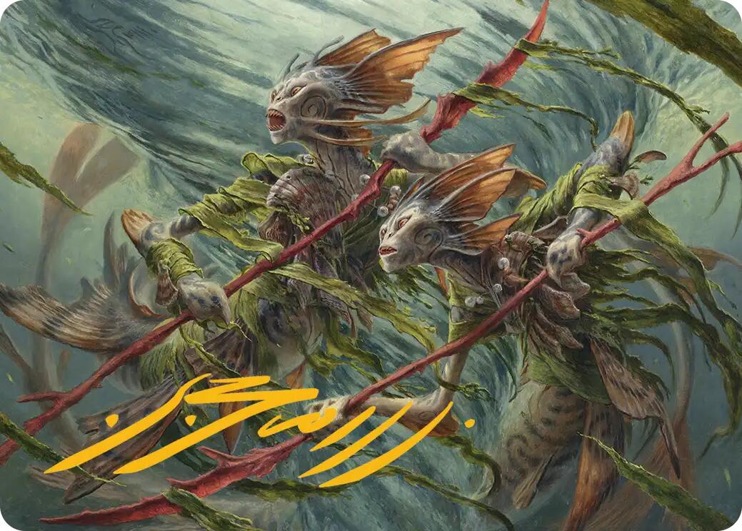 Champions of the Shoal Art Card (Gold-Stamped Signature) [Lorwyn Eclipsed Art Series] | Odin's Place
