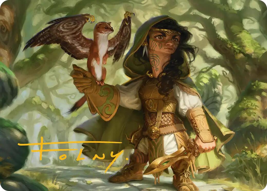 Crossroads Watcher Art Card (Gold-Stamped Signature) [Lorwyn Eclipsed Art Series] | Odin's Place
