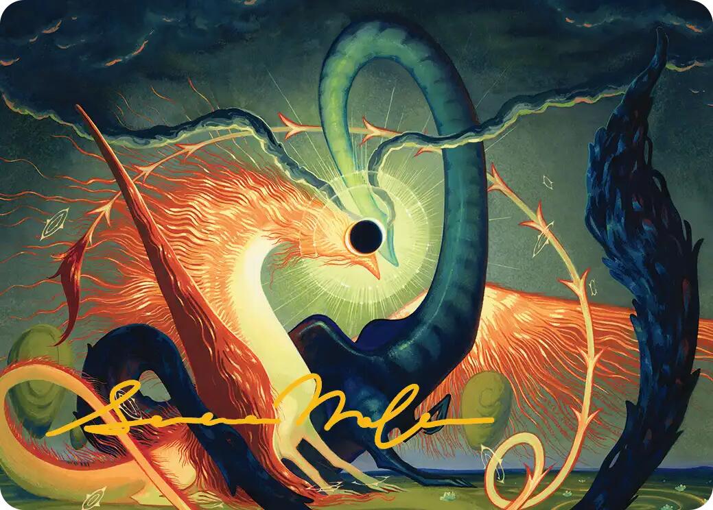 Celestial Reunion Art Card (42/54) (Gold-Stamped Signature) [Lorwyn Eclipsed Art Series] | Odin's Place
