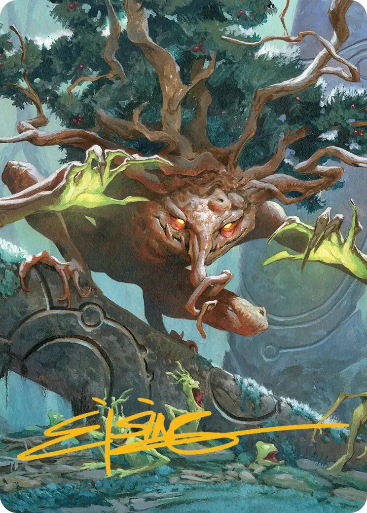 Ferrafor, Young Yew Art Card (Gold-Stamped Signature) [Lorwyn Eclipsed Art Series] | Odin's Place