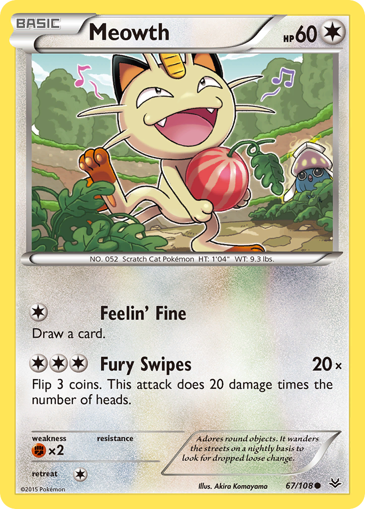 Meowth (67/108) (Build A Bear Workshop Exclusive) [XY: Roaring Skies] | Odin's Place