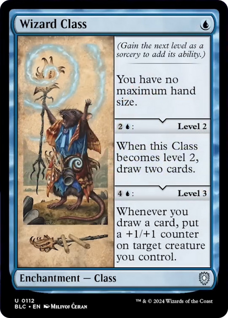Wizard Class [Bloomburrow Commander] | Dragon's Lair Comics and Fantasy Houston TX