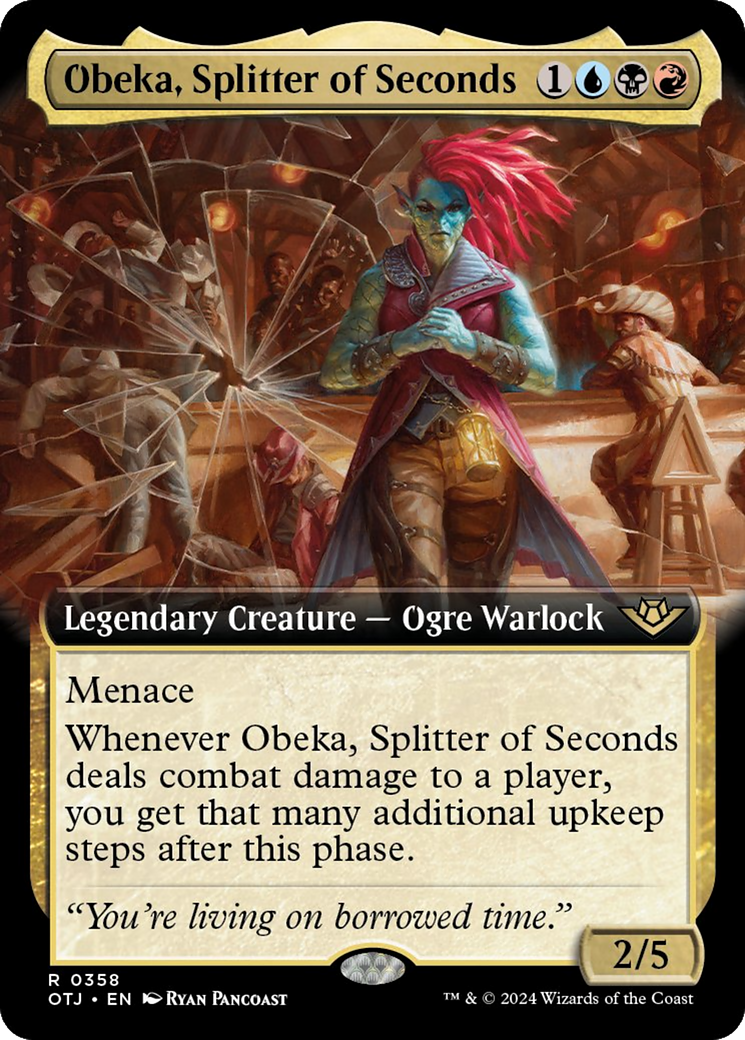 Obeka, Splitter of Seconds (Extended Art) [Outlaws of Thunder Junction] | Dragon's Lair Comics and Fantasy Houston TX