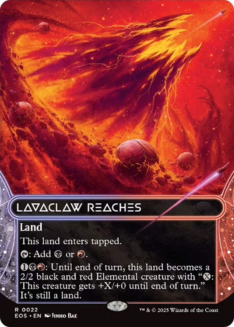 Lavaclaw Reaches (0022) (Borderless) [Edge of Eternities: Stellar Sights] | Dragon's Lair Comics and Fantasy Houston TX