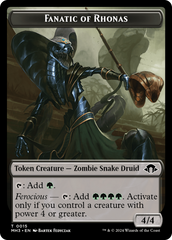 Eldrazi Spawn // Fanatic of Rhonas Double-Sided Token [Modern Horizons 3 Tokens] | Dragon's Lair Comics and Fantasy Houston TX