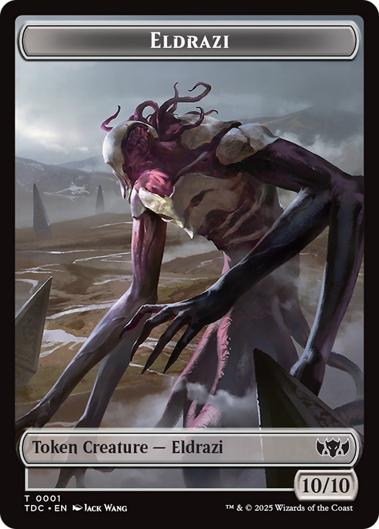 Eldrazi // Citizen Double-Sided Token [Tarkir: Dragonstorm Commander Tokens] | Dragon's Lair Comics and Fantasy Houston TX