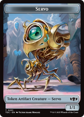 Servo // Warrior Double-Sided Token [Tarkir: Dragonstorm Commander Tokens] | Dragon's Lair Comics and Fantasy Houston TX