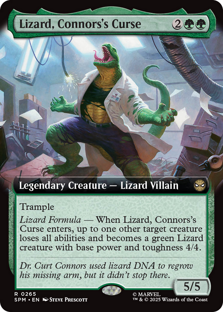 Lizard, Connors's Curse (Extended Art) [Marvel's Spider-Man] | Dragon's Lair Comics and Fantasy Houston TX