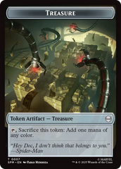 Human Citizen // Treasure Double-Sided Token [Marvel's Spider-Man Tokens] | Dragon's Lair Comics and Fantasy Houston TX