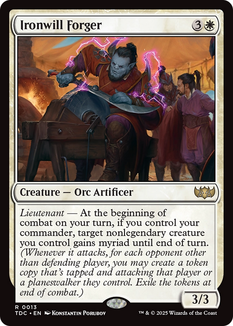 Ironwill Forger [Tarkir: Dragonstorm Commander] | Dragon's Lair Comics and Fantasy Houston TX