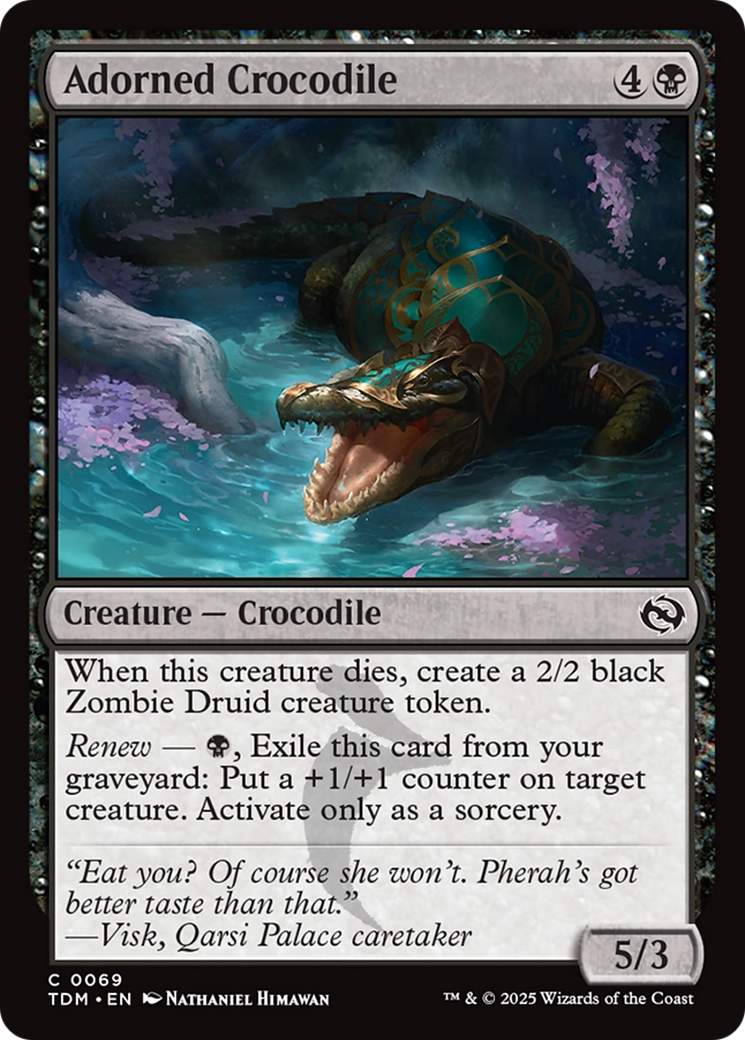 Adorned Crocodile [Tarkir: Dragonstorm] | Dragon's Lair Comics and Fantasy Houston TX