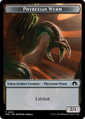 Phyrexian Germ // Phyrexian Wurm (0018) Double-Sided Token [Modern Horizons 3 Tokens] | Dragon's Lair Comics and Fantasy Houston TX