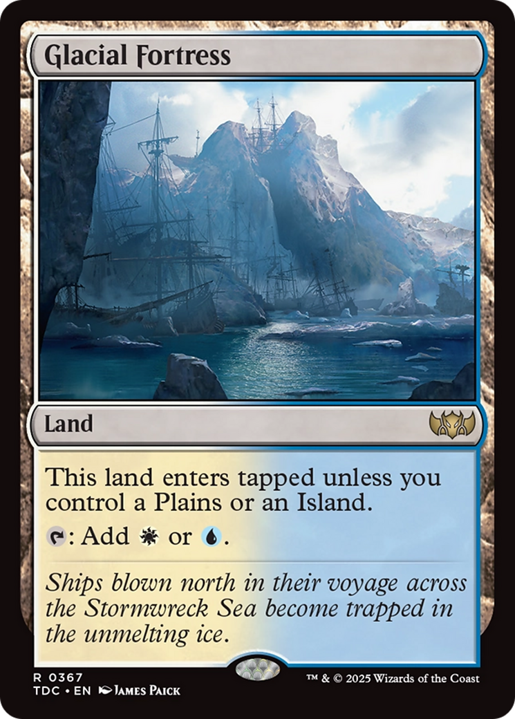 Glacial Fortress [Tarkir: Dragonstorm Commander] | Dragon's Lair Comics and Fantasy Houston TX