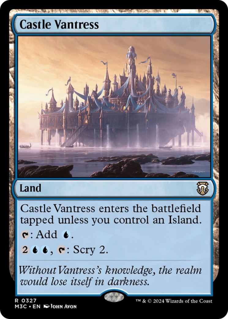Castle Vantress (Ripple Foil) [Modern Horizons 3 Commander] | Dragon's Lair Comics and Fantasy Houston TX