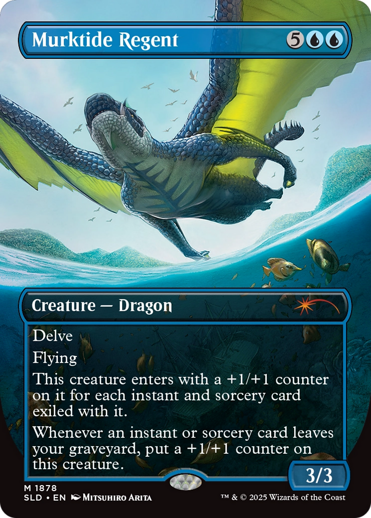 Murktide Regent (Rainbow Foil) [Secret Lair Drop Series] | Dragon's Lair Comics and Fantasy Houston TX
