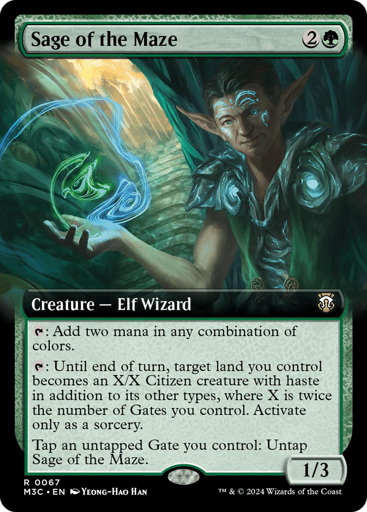 Sage of the Maze (Extended Art) [Modern Horizons 3 Commander] | Dragon's Lair Comics and Fantasy Houston TX