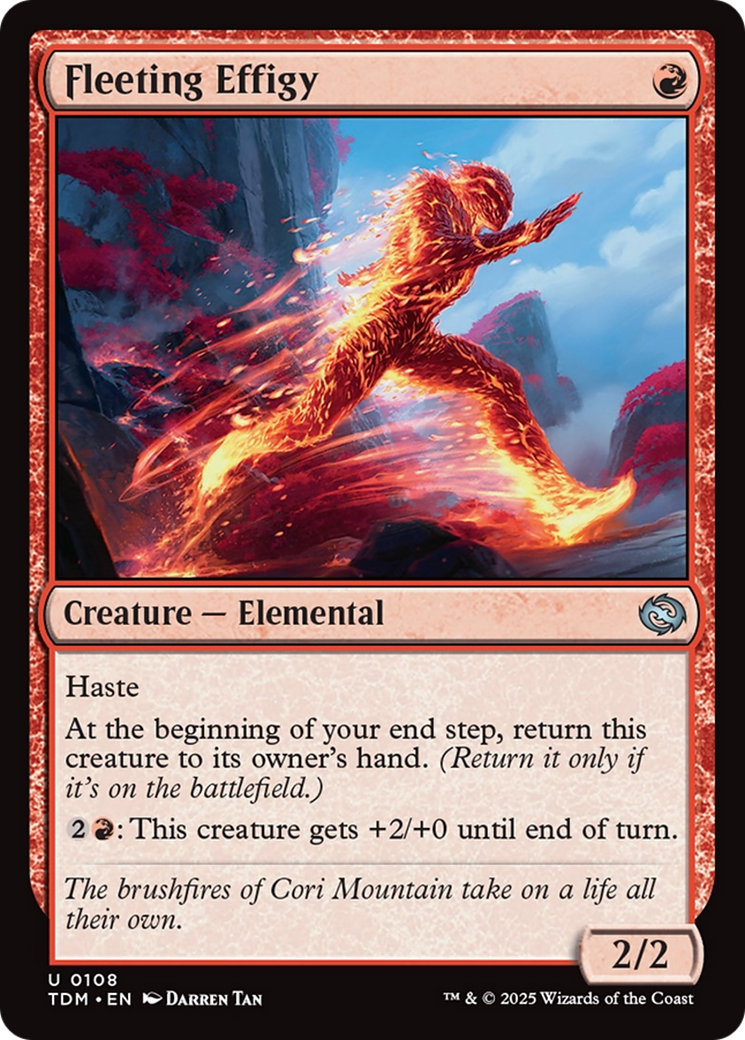 Fleeting Effigy [Tarkir: Dragonstorm] | Dragon's Lair Comics and Fantasy Houston TX