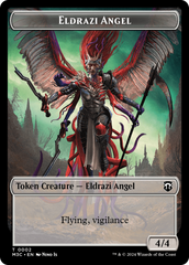 Copy (Ripple Foil) // Eldrazi Angel Double-Sided Token [Modern Horizons 3 Commander Tokens] | Dragon's Lair Comics and Fantasy Houston TX