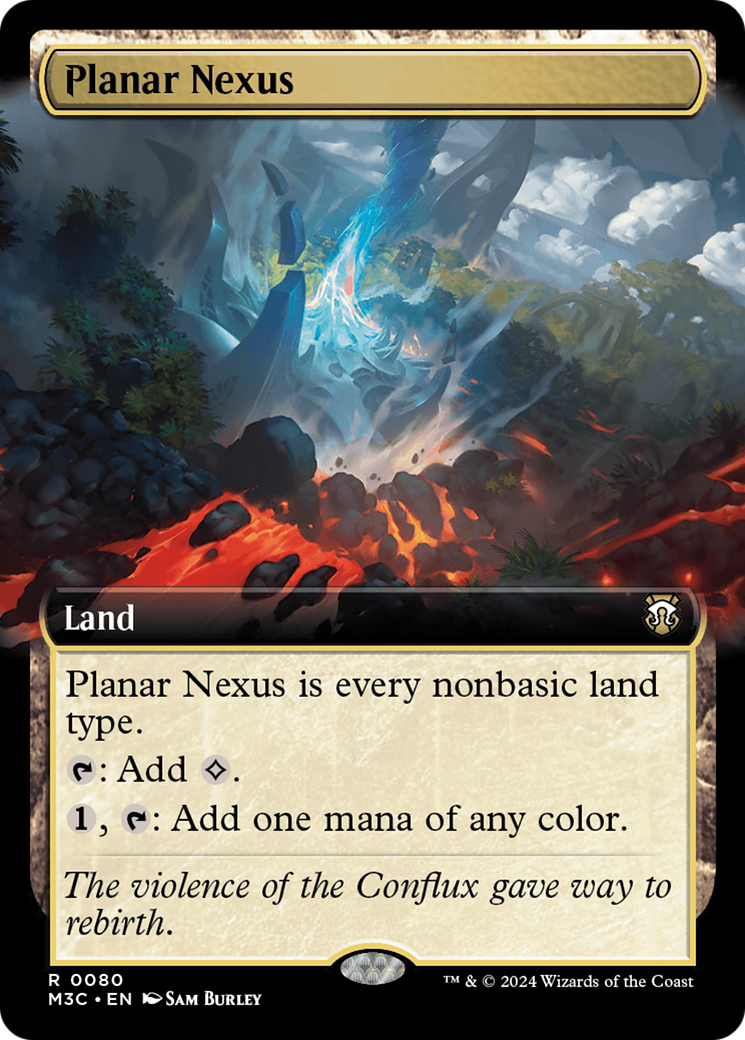 Planar Nexus (Extended Art) (Ripple Foil) [Modern Horizons 3 Commander] | Dragon's Lair Comics and Fantasy Houston TX
