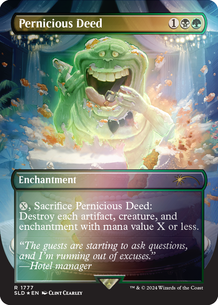 Pernicious Deed (Rainbow Foil) [Secret Lair Drop Series] | Dragon's Lair Comics and Fantasy Houston TX