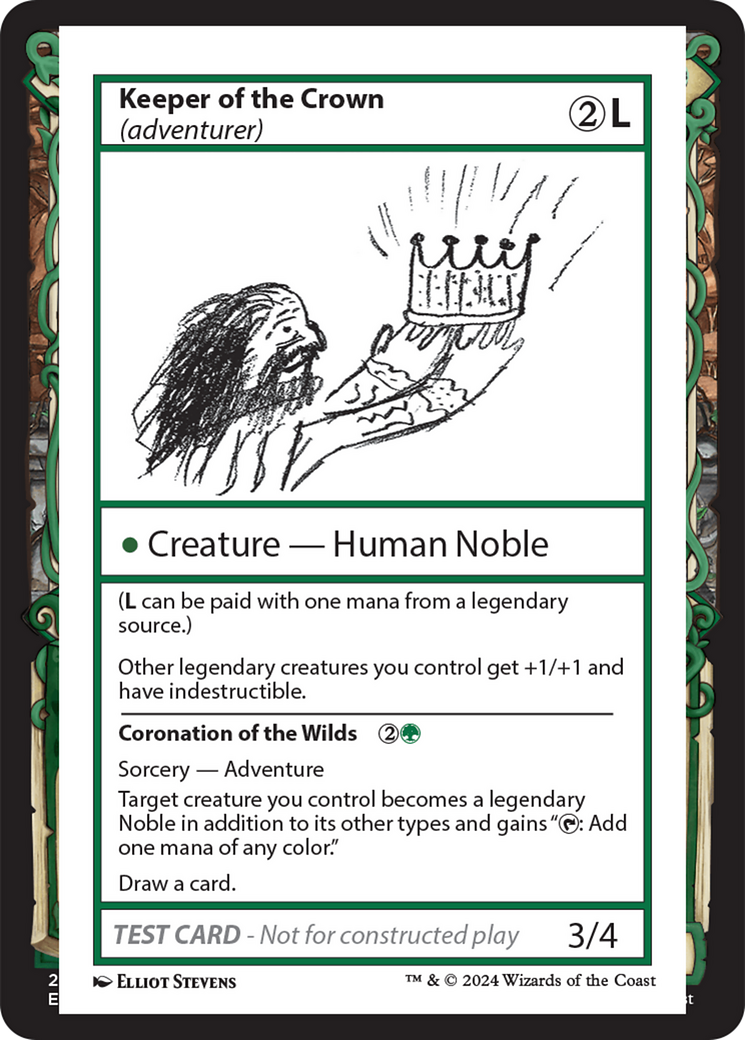 Keeper of the Crown (adventurer) [Mystery Booster 2 Playtest Cards] | Dragon's Lair Comics and Fantasy Houston TX