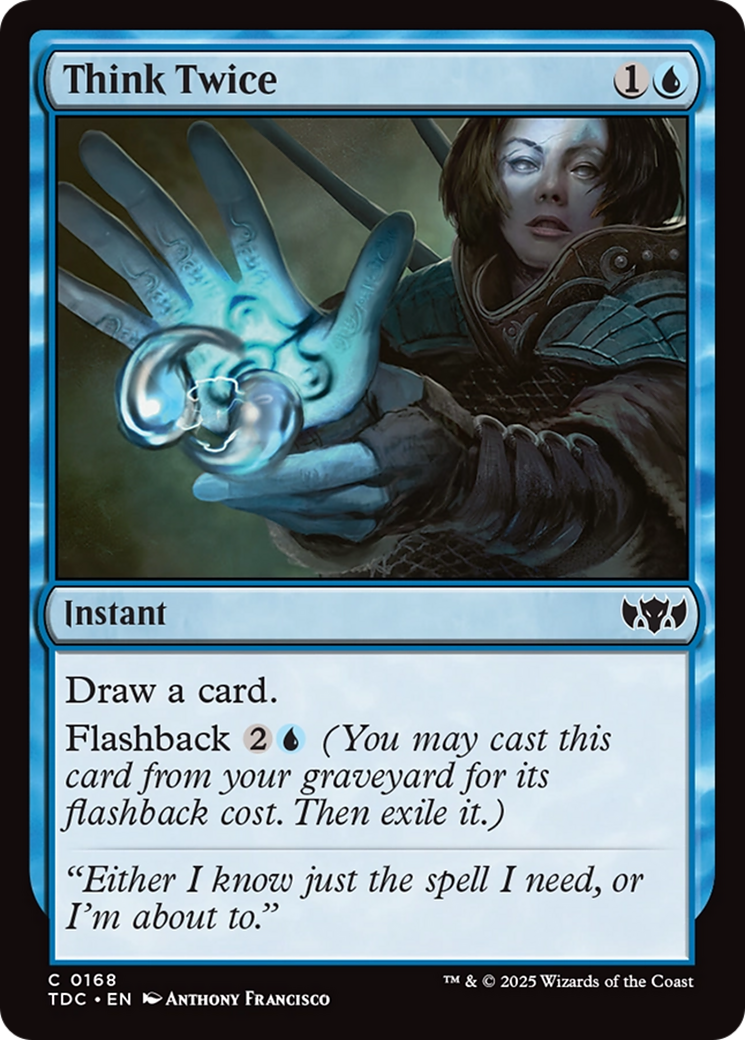 Think Twice [Tarkir: Dragonstorm Commander] | Dragon's Lair Comics and Fantasy Houston TX