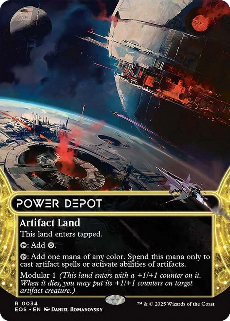 Power Depot (0034) (Borderless) [Edge of Eternities: Stellar Sights] | Dragon's Lair Comics and Fantasy Houston TX