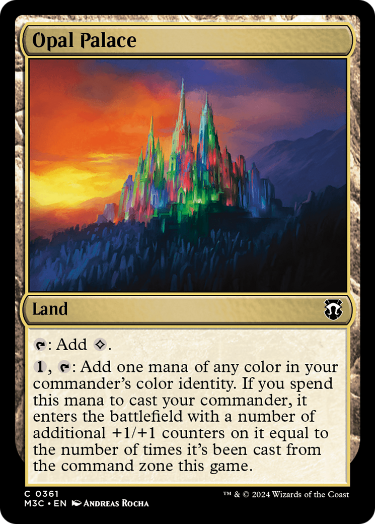 Opal Palace (Ripple Foil) [Modern Horizons 3 Commander] | Dragon's Lair Comics and Fantasy Houston TX