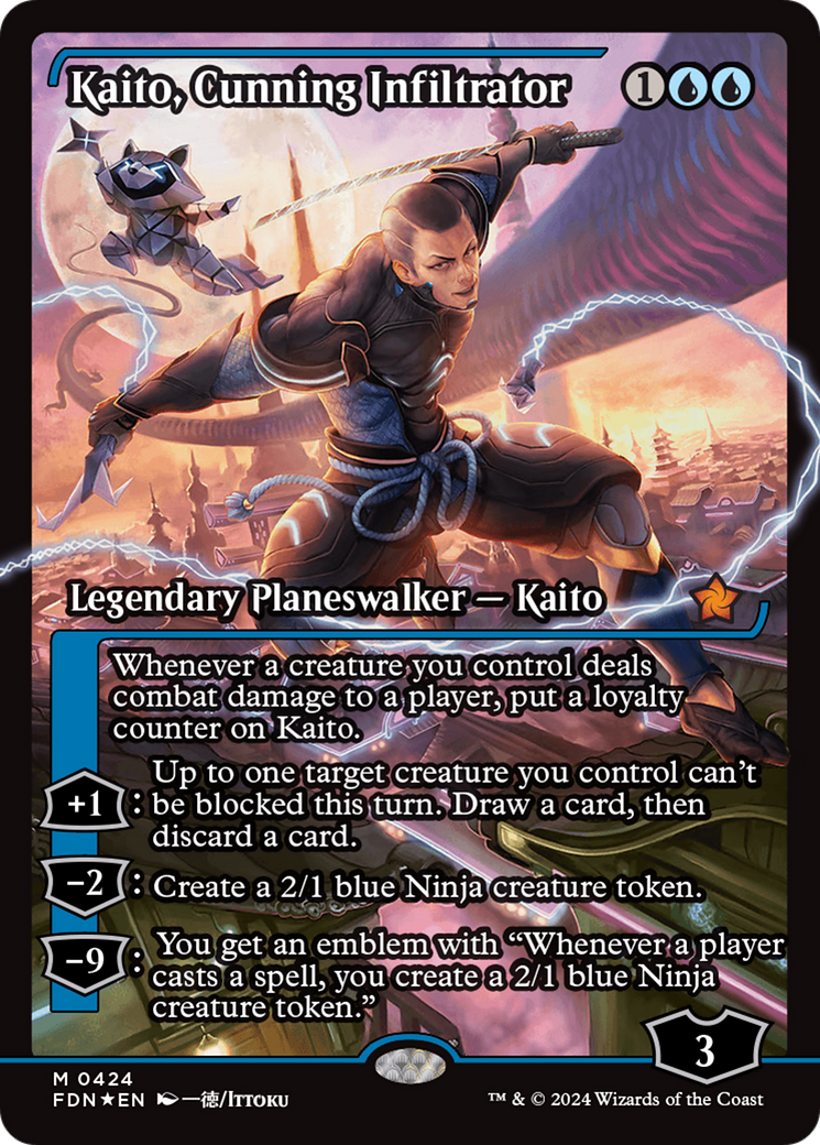Kaito, Cunning Infiltrator (Showcase) [Foundations] | Dragon's Lair Comics and Fantasy Houston TX