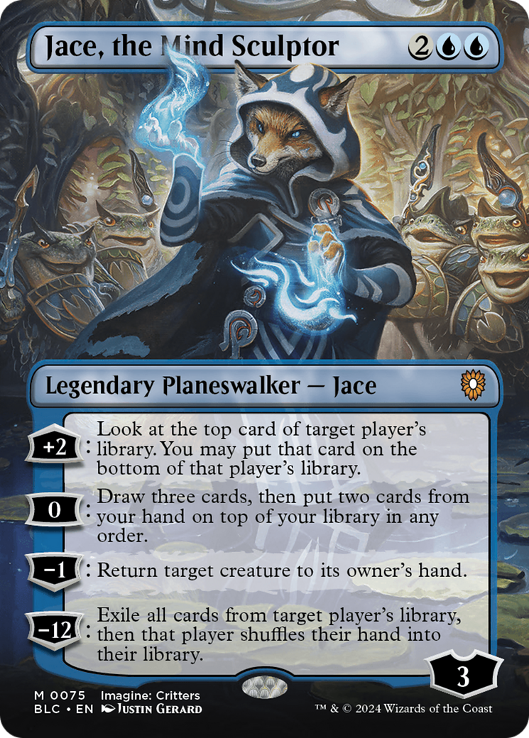 Jace, the Mind Sculptor (Borderless) [Bloomburrow Commander] | Dragon's Lair Comics and Fantasy Houston TX
