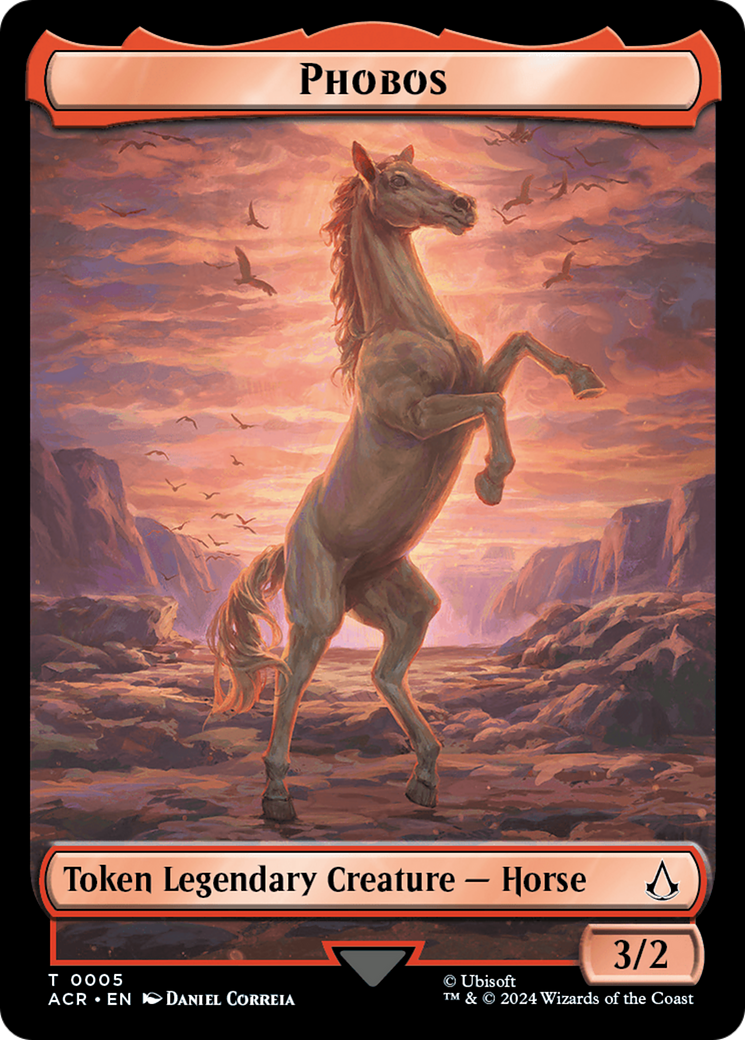 Assassin // Phobos Double-Sided Token [Assassin's Creed Tokens] | Dragon's Lair Comics and Fantasy Houston TX