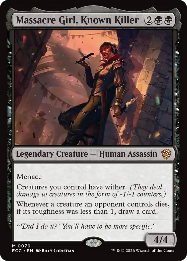 Massacre Girl, Known Killer [Lorwyn Eclipsed Commander] | Odin's Lair