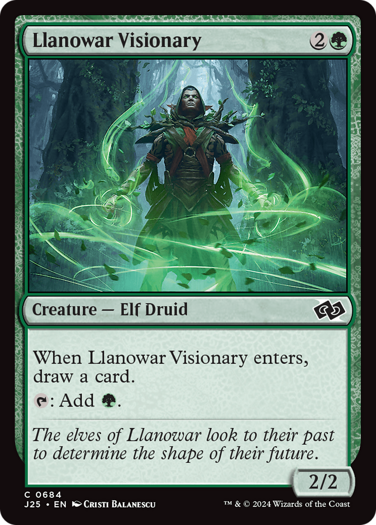 Llanowar Visionary [Foundations Jumpstart] | Dragon's Lair Comics and Fantasy Houston TX