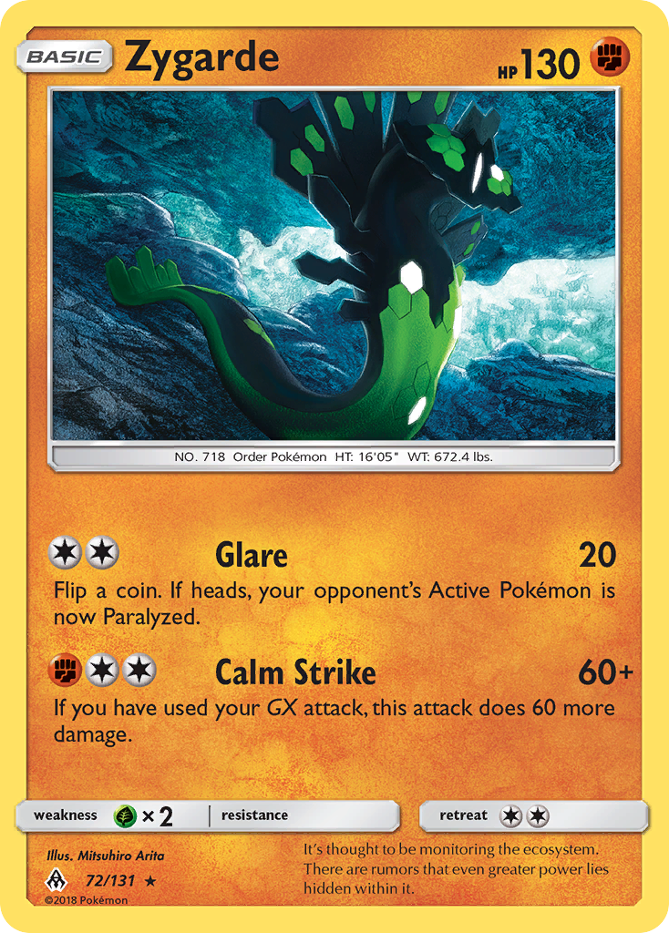 Zygarde (72/131) (Cosmos Holo) [Sun & Moon: Forbidden Light] | Odin's Place